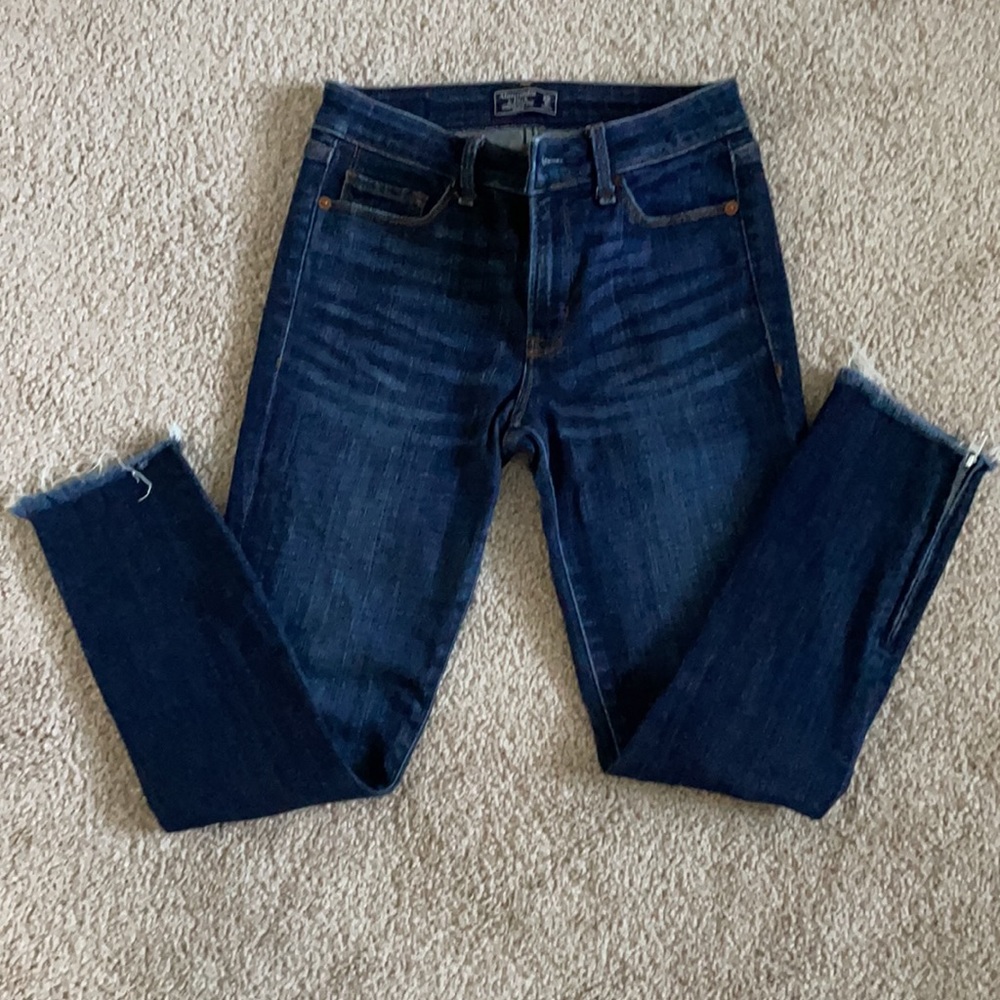 Abercrombie and Fitch dark blue jeans